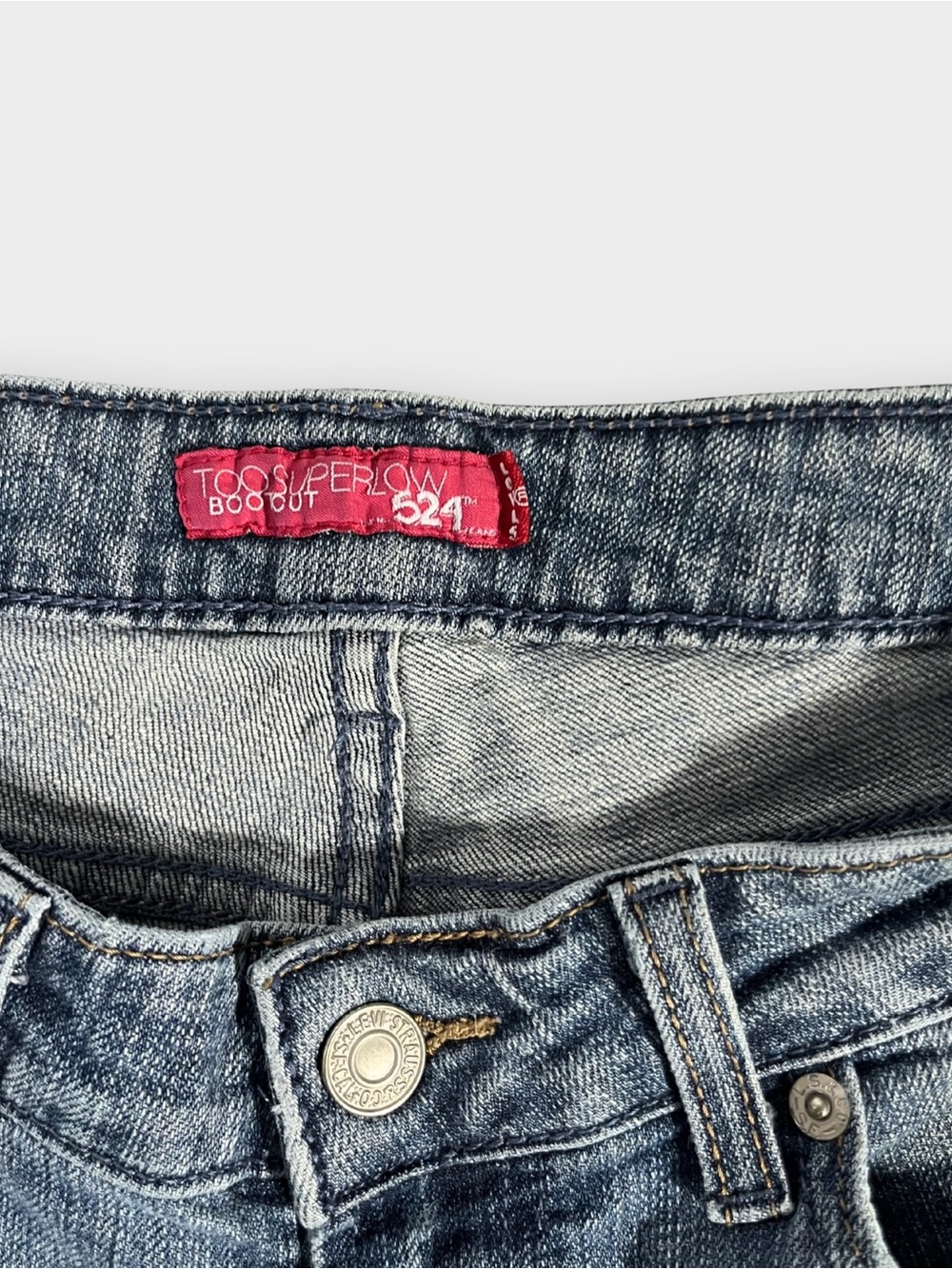 Levi’s 524 Too Superlow Bootcut Jeans Y2K Size 9M - Picture 5 of 6
